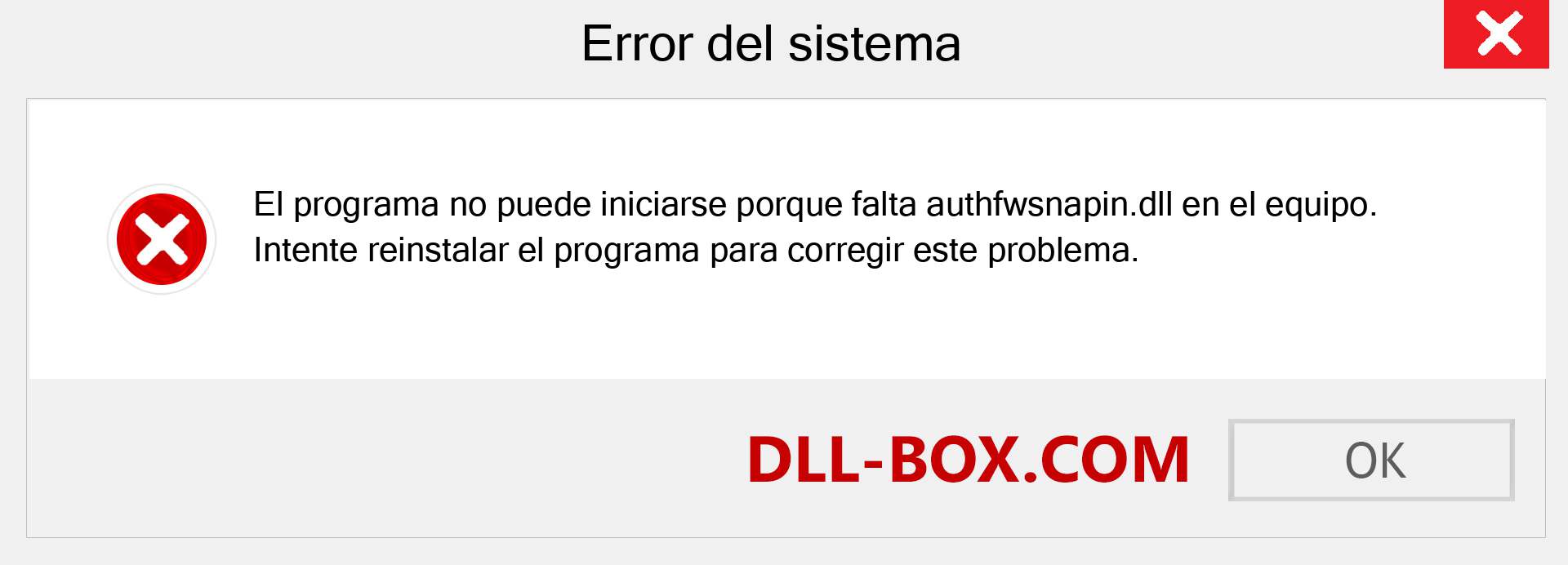 ¿Falta el archivo authfwsnapin.dll ?. Descargar para Windows 7, 8, 10 - Corregir authfwsnapin dll Missing Error en Windows, fotos, imágenes